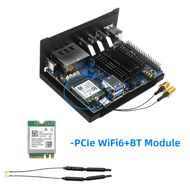 Pomarańczowa metalowa obudowa  – Orange Pi 5 Plus 16Gb recenzja i cena
