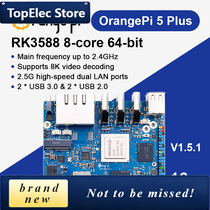 TopElec Orange Pi 5 Plus 16GB  – Orange Pi 5 Plus 16Gb recenzja i cena